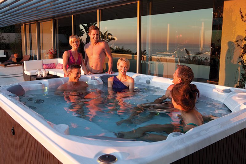 Salt Water Sanitation Systems: The Pros and Cons of Salt Water Hot Tubs -  Hot Spring Spas