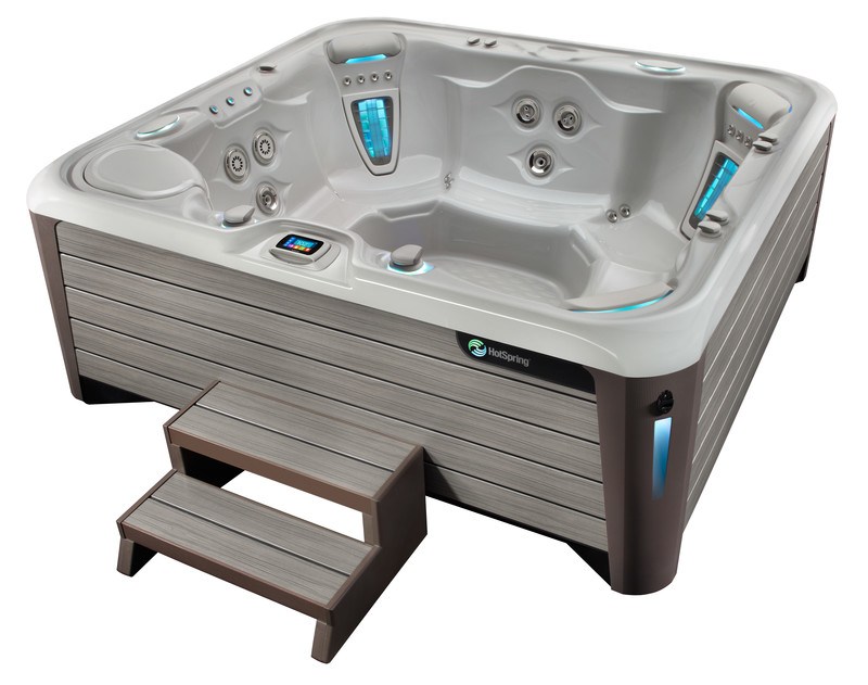 Comparing Hot Tubs: An aerial view of the Hot Spring Grandee NXT